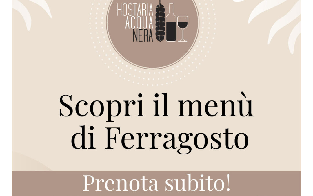 Menù di Ferragosto