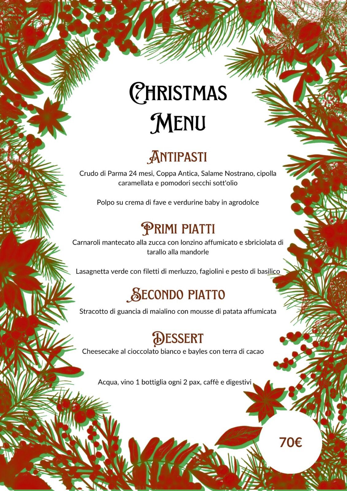 menù di natale